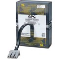 Apc UPS Battery, Mfr. No. BR1000, 24V DC, 7 Ah, Detachable Cable RBC32